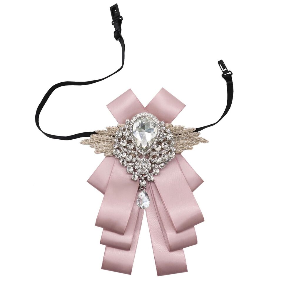 1874 Sparkle Bow Ties and Big Rhinestone Bow Tie Satin Ribbon Bowtie